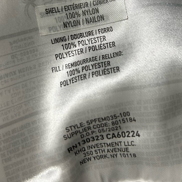 Spyder Women's Clara Short Puffer Jacket Coat Color WHITE Size L - Picture 7 of 16